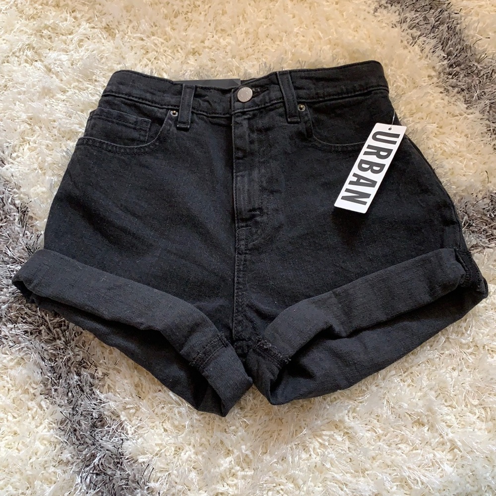 BDG black denim shorts from Urban Outfitters